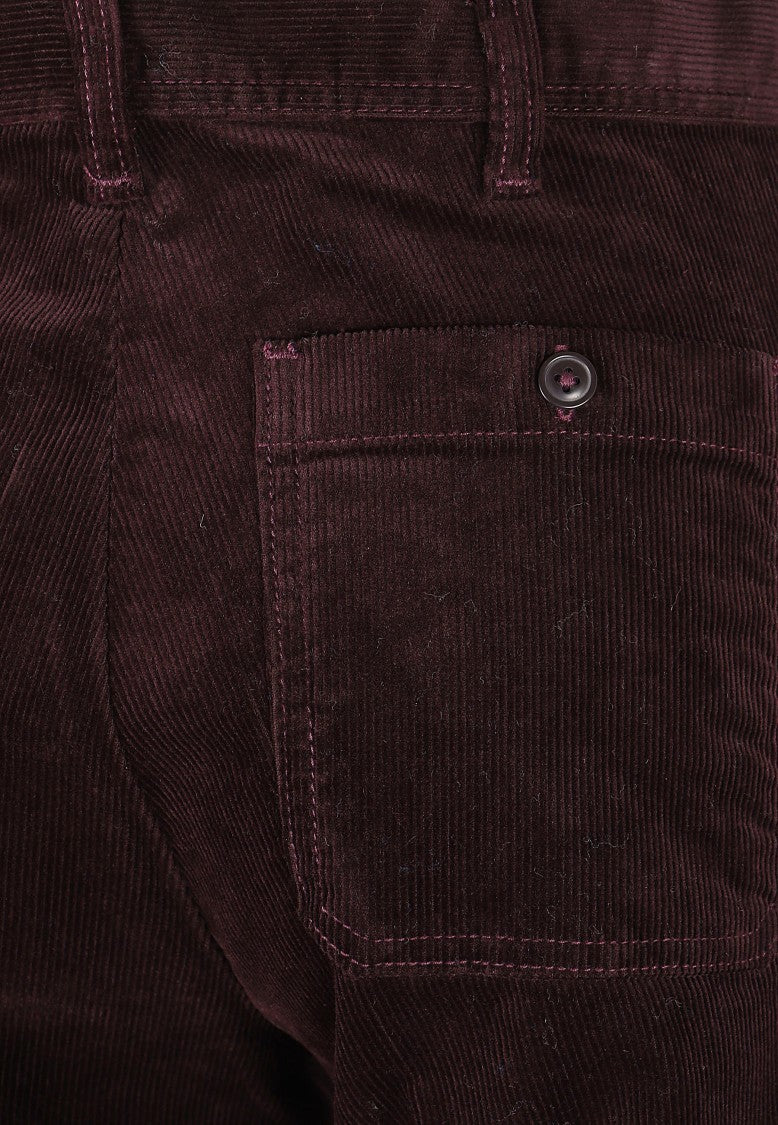 Polo Ralph Lauren Flared Corduroy Trousers With High Waist And Classic 5-Pocket Design