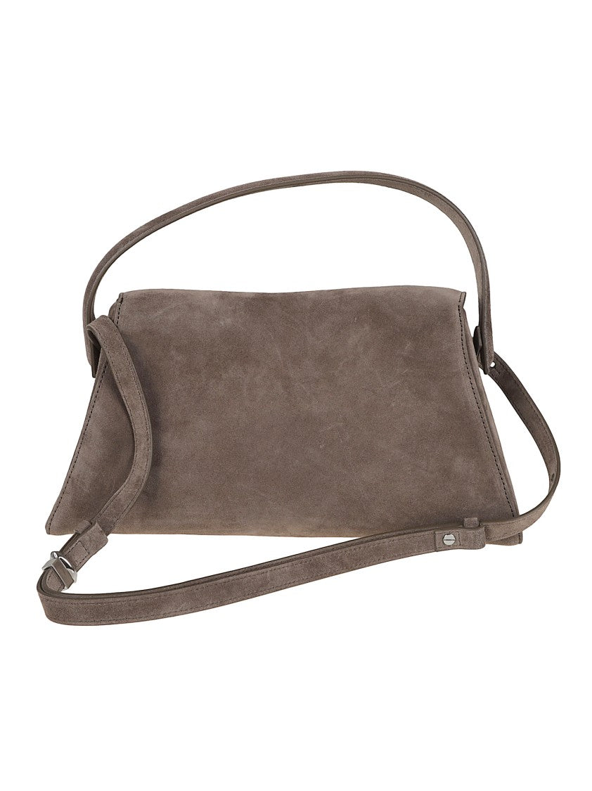 Benedetta Bruzziches Elif Trapezoidal Calfskin Suede Bag