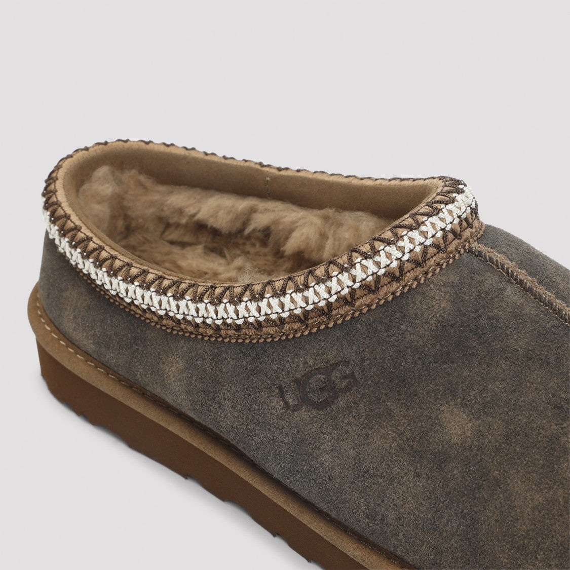 Ugg Chestnut Brown Suede Leather Tasman Ii Slippers