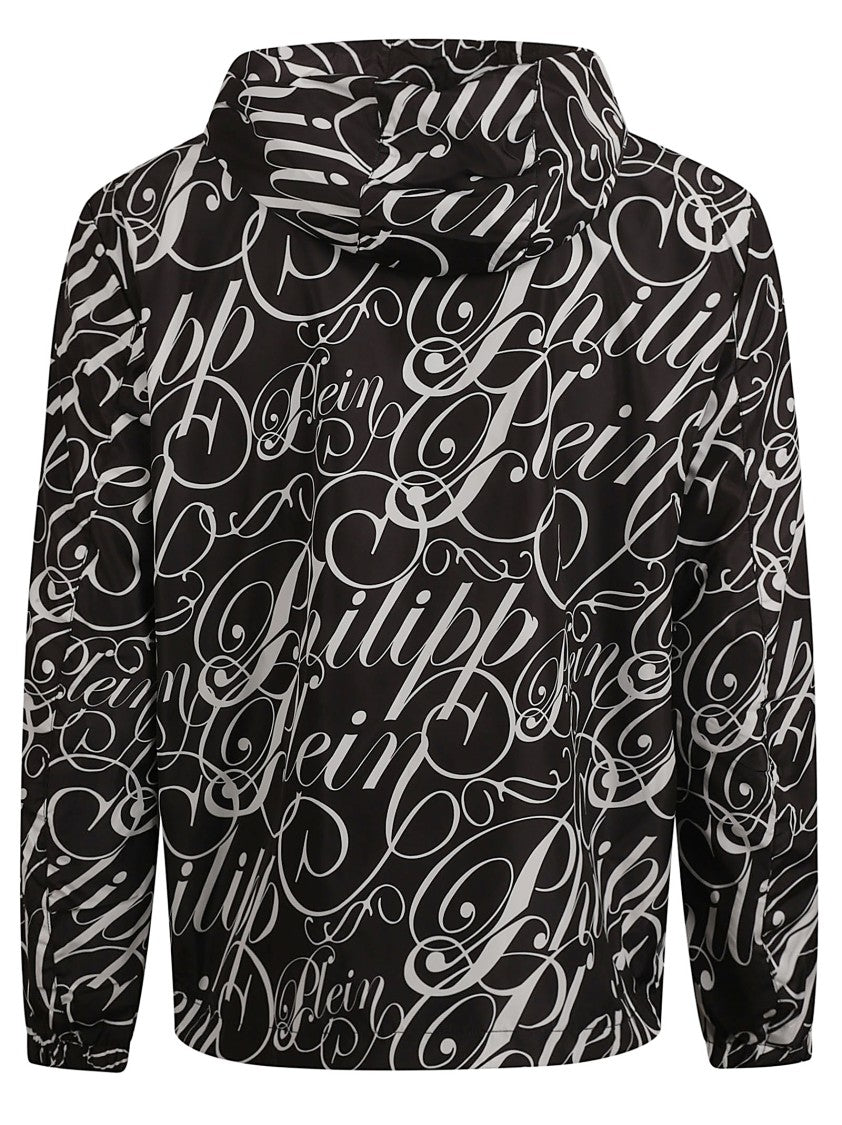 Philipp Plein Hooded Black Coat
