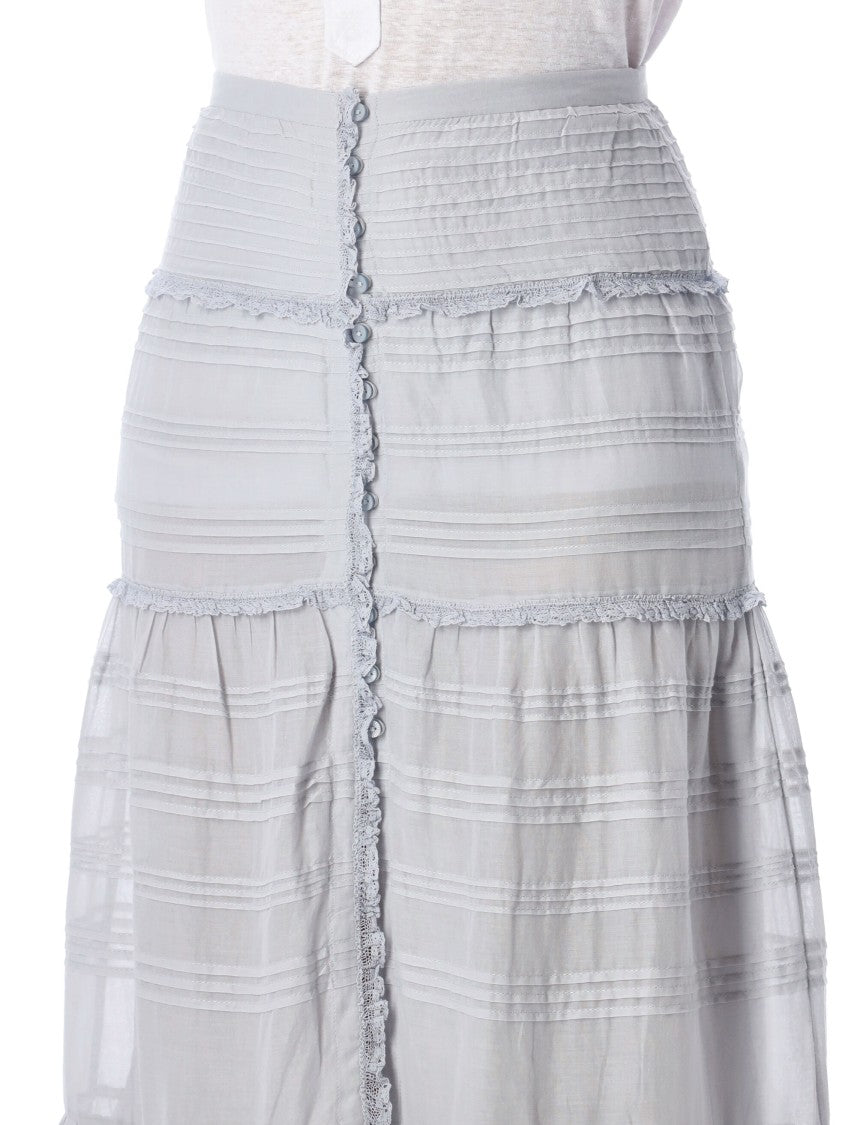 Isabel Marant Étoile Paoline Organic Cotton & Lace Skirt