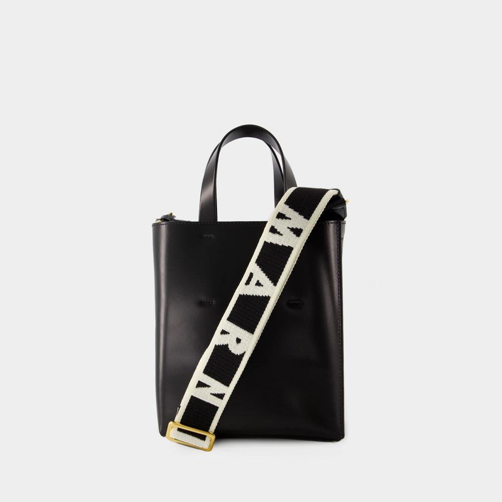 Marni Museo Mini Crossbody - Leather - Black