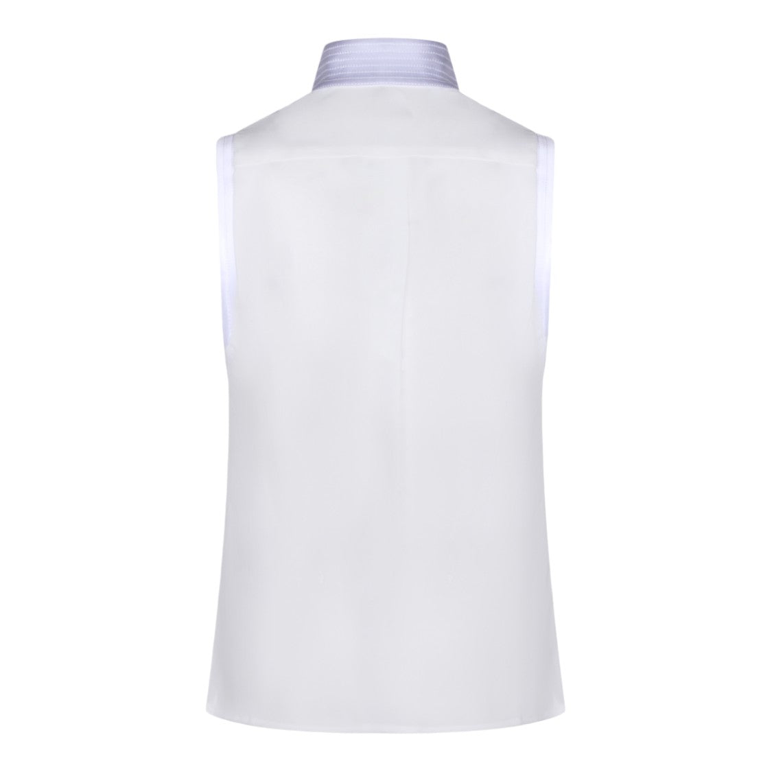 Elisabetta Franchi Sleeveless Top With Structured Collar And Buttons