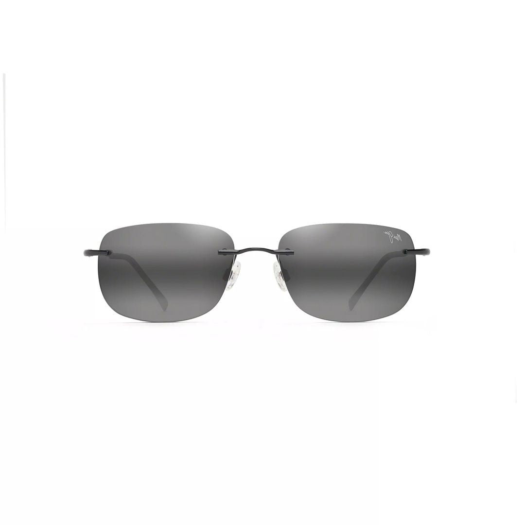 Maui Jim Ohai Rimless Rectangular Sunglasses With Adjustable Nose Pads