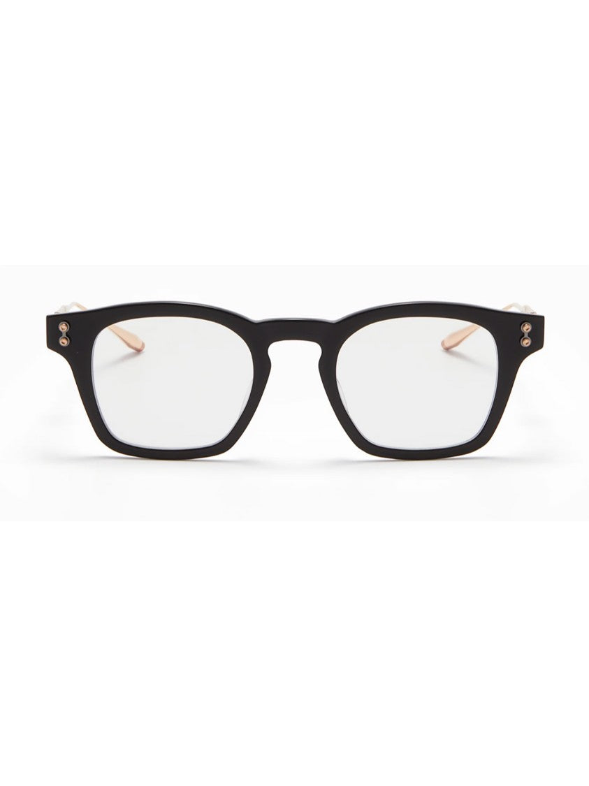 Akoni Black Wise Rectangular Acetate Sunglasses