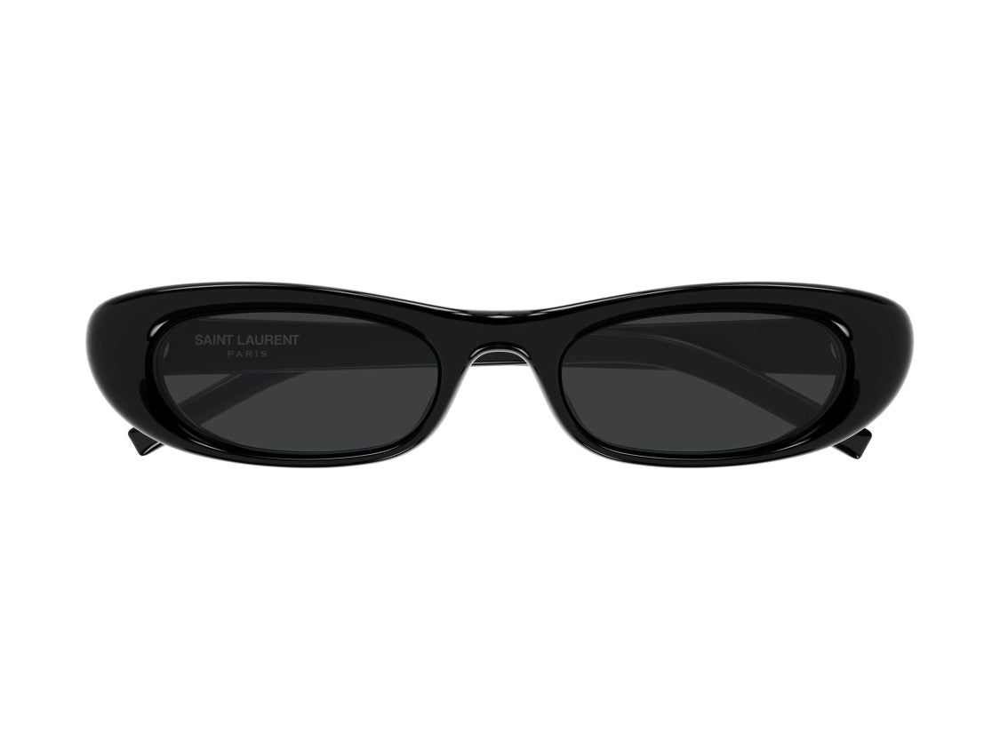 Saint Laurent Sl 557 Shade Plump Glossy Rounded Rectangular Sunglasses