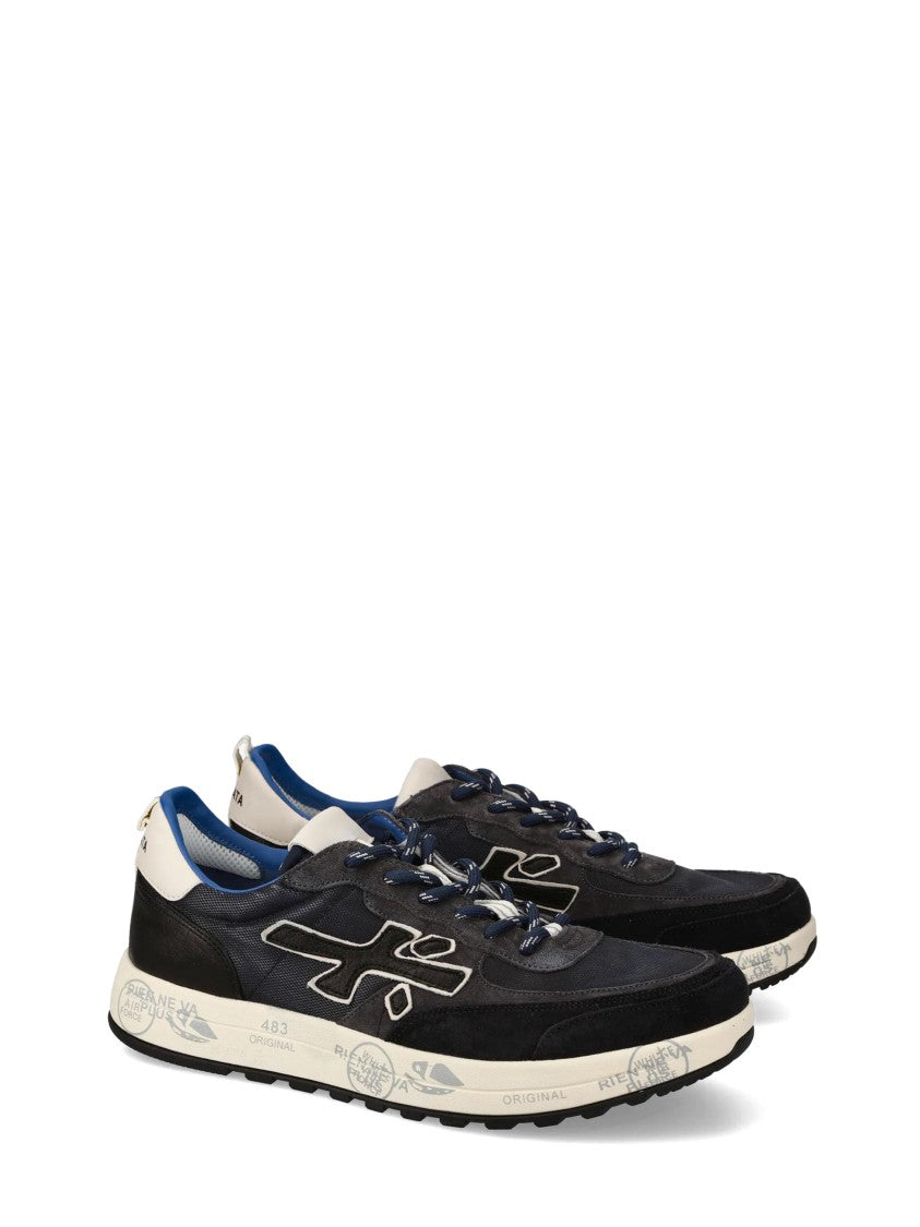 Premiata Low-Top Sneakers With Textured Materials