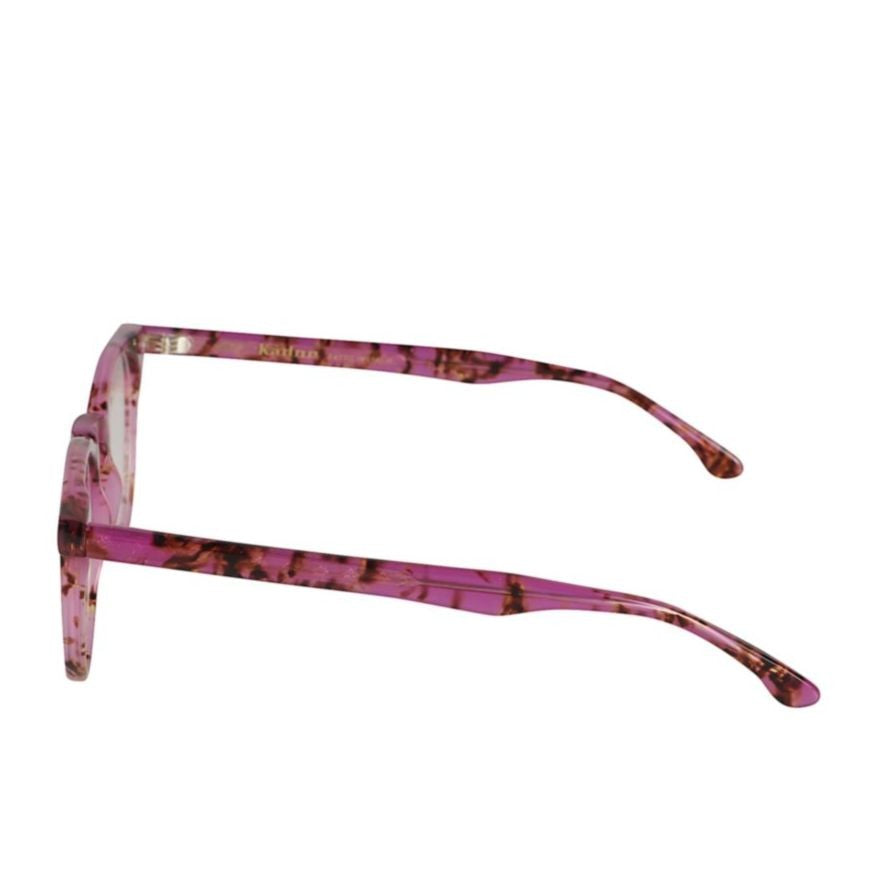 Kador Kuba Translucent Pink And Brown Tortoiseshell Eyeglasses