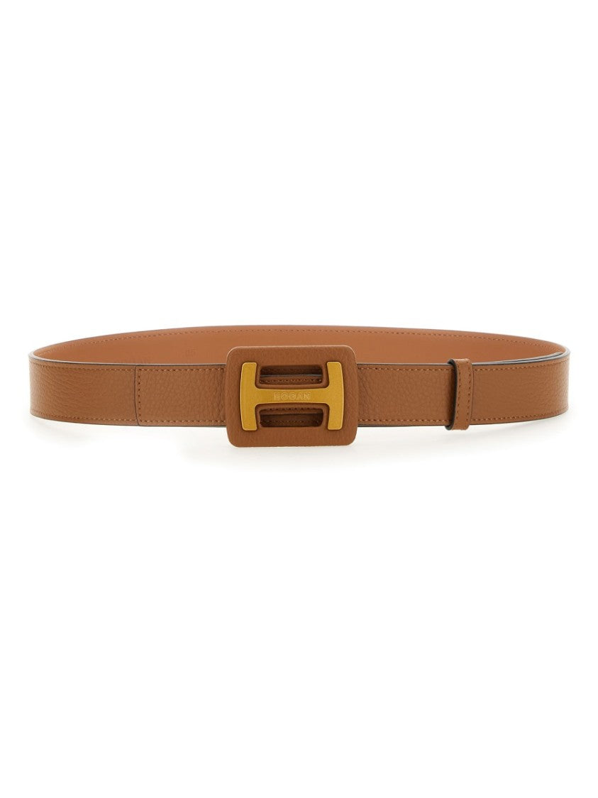 Hogan Brown Calfskin Belt