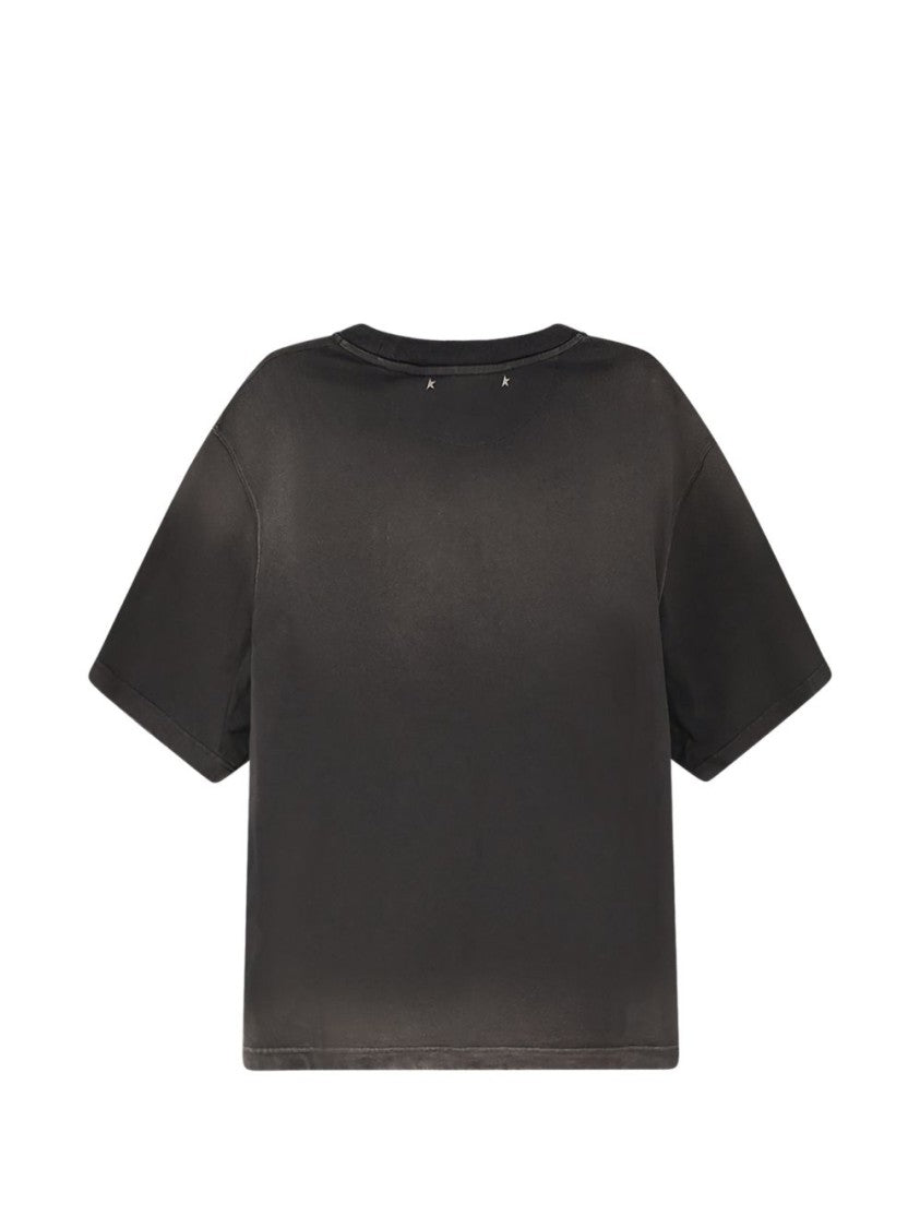 Golden Goose Silk And Nylon Blend Crew Neck T-Shirt