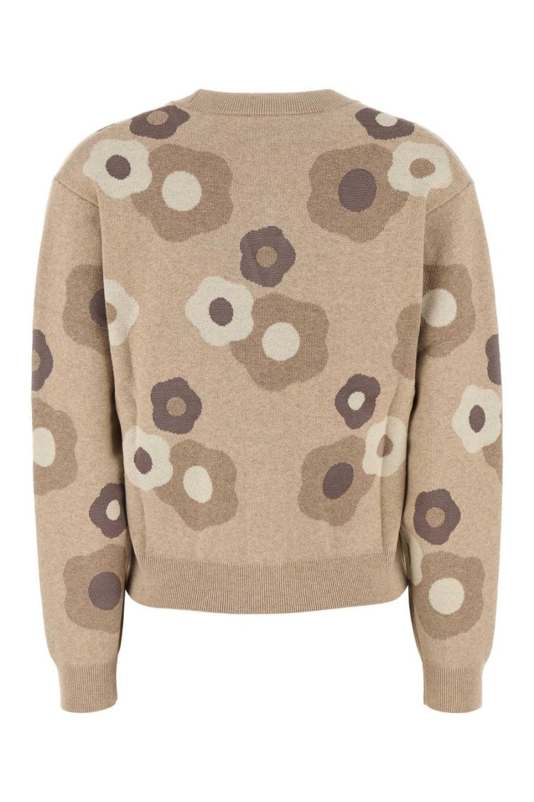 Kenzo Embroidered Wool Blend Cardigan