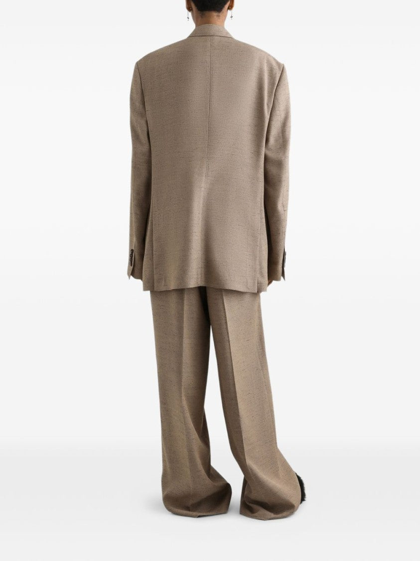 Dolce & Gabbana Double-Breasted Jacket With Structured Shoulders