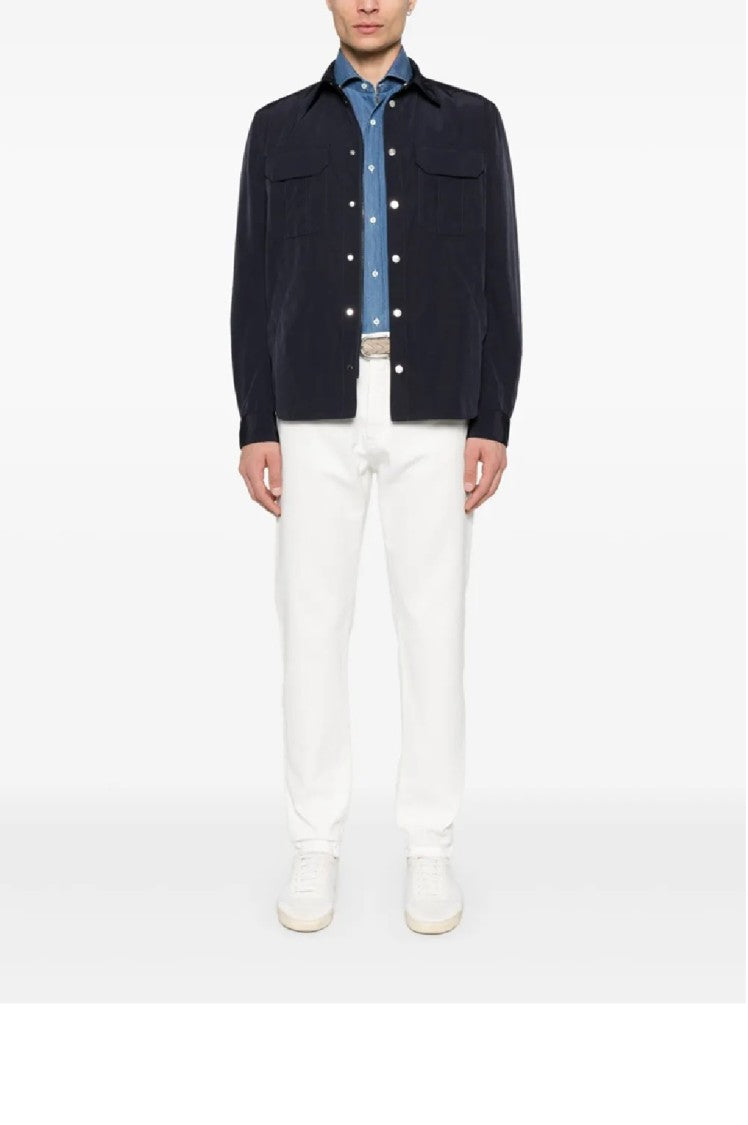 Brunello Cucinelli Classic Shirt Jacket With Button-Up Front