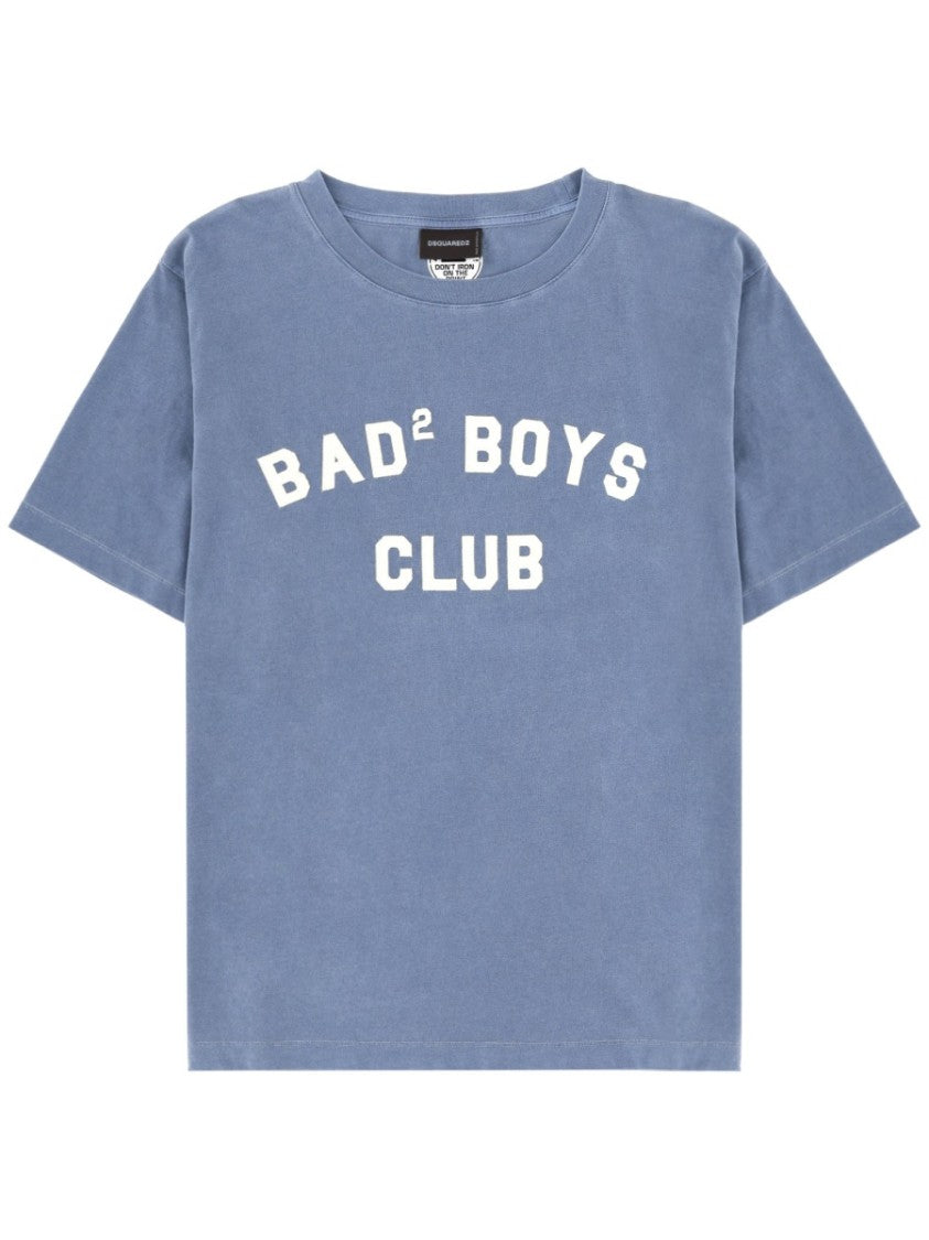 Dsquared2 Faded Blue Bad Boys Club T-Shirt