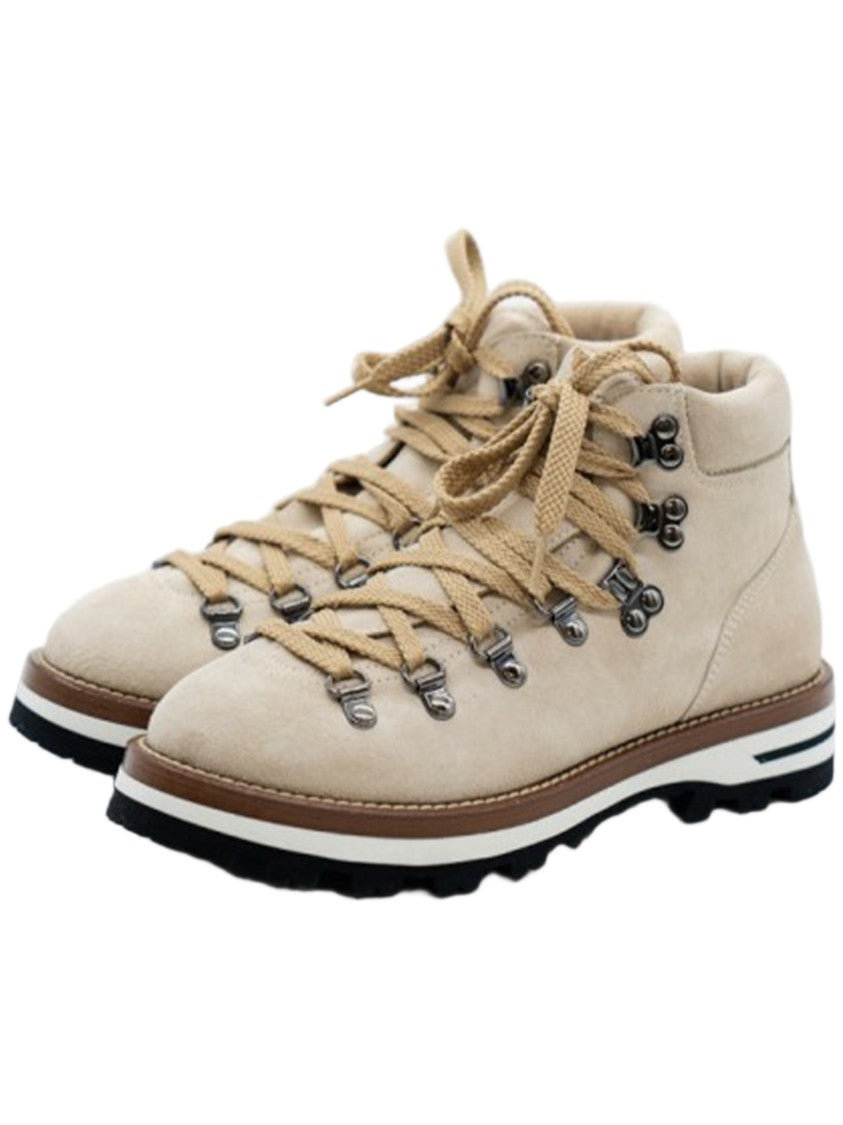 Monpiz Beige Cortina Suede Ski Snow Boots