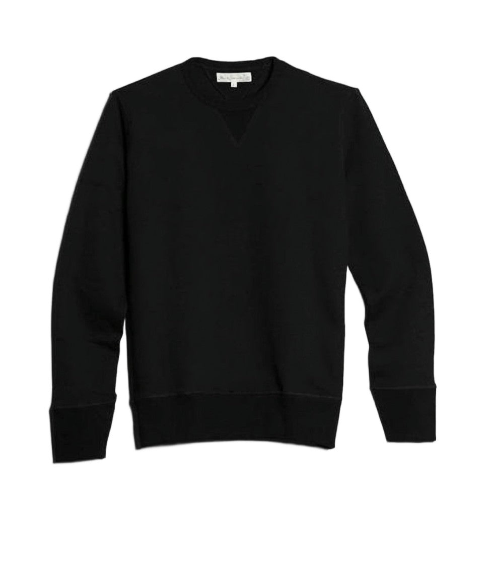 Merz B. Schwanen Classic Black Sweatshirt With V-Stitch Detail