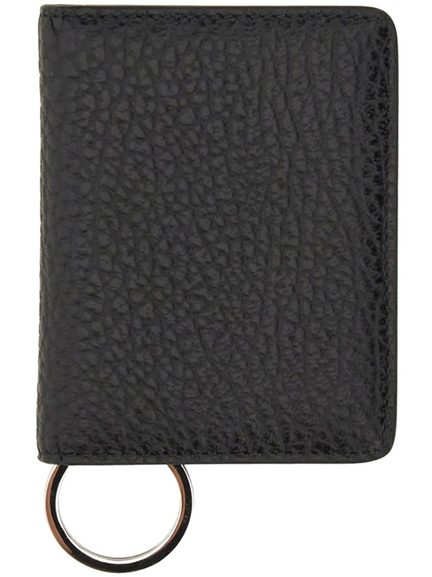Maison Margiela Compact Bifold Textured Leather Wallet