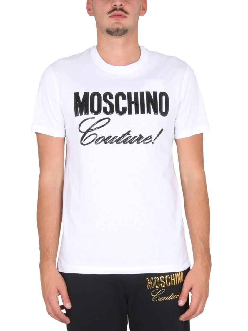 Moschino Signature Logo Print Crewneck T-Shirt