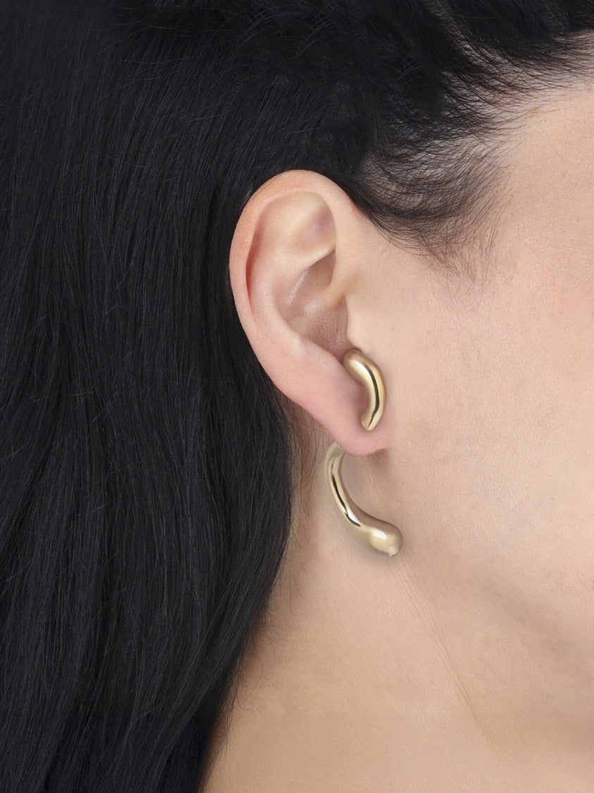 Panconesi Gold Sculptural P 18K Earrings