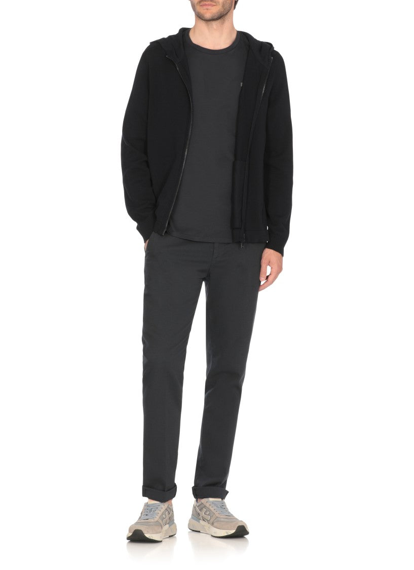 Premiata Blue Cotton Hoodie