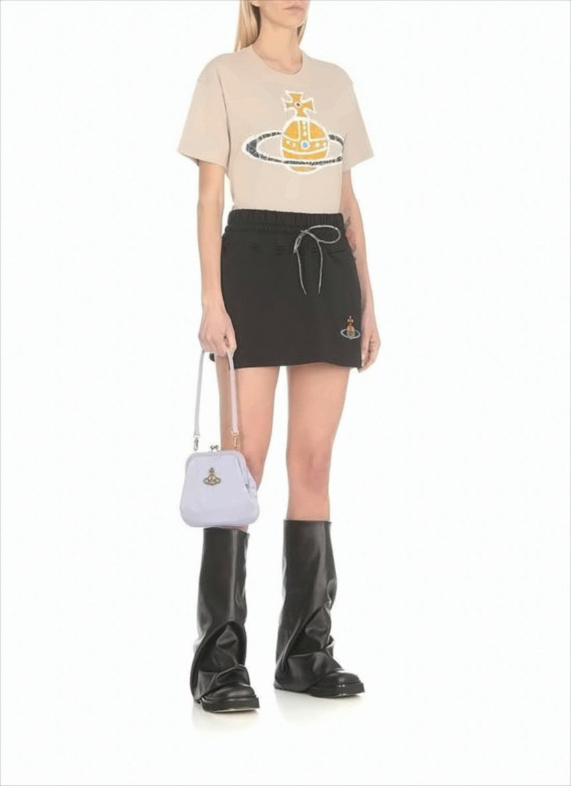 Vivienne Westwood Relaxed-Fit Cotton T-Shirt With Distressed Graphic Emblem