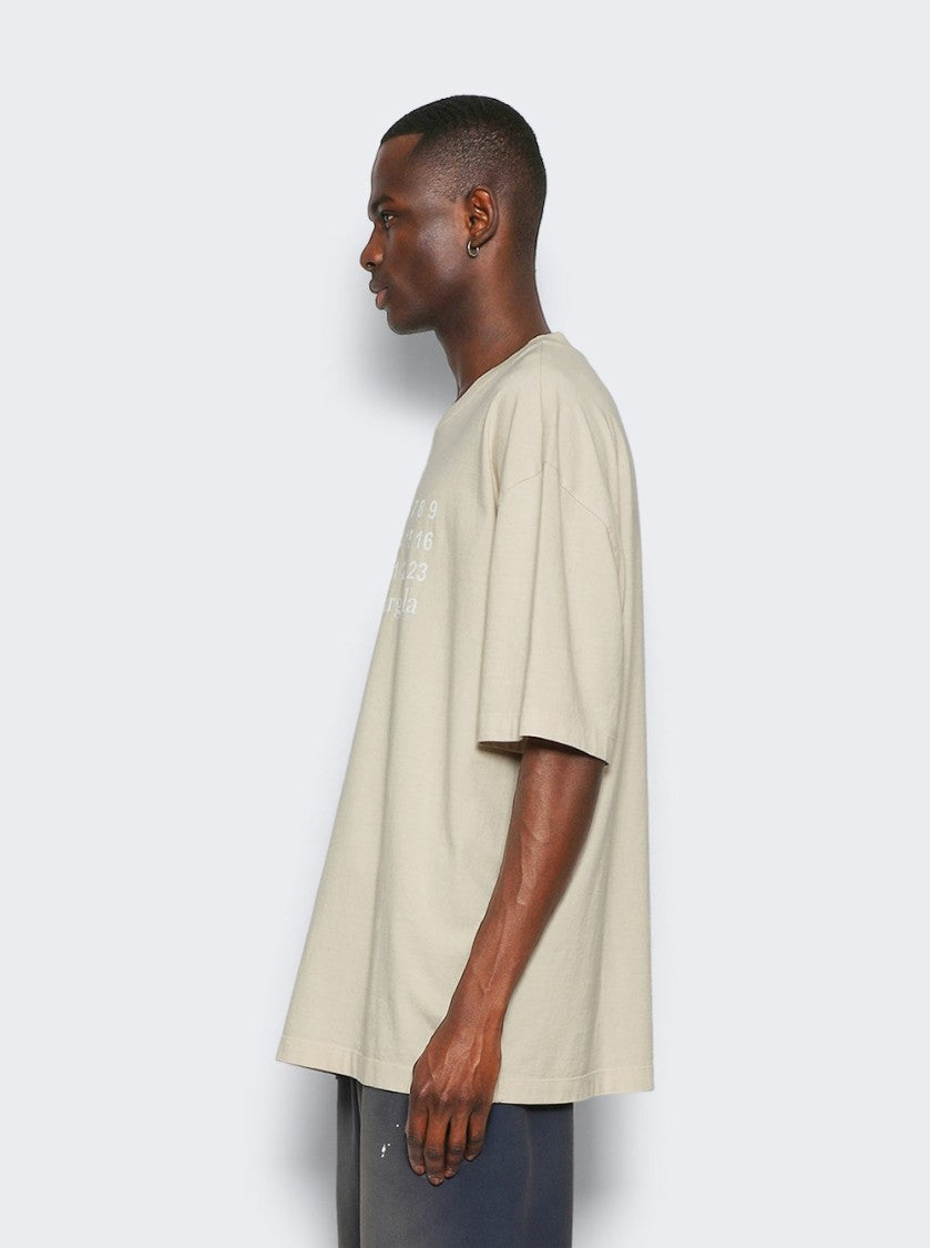 Maison Margiela Logo Tee Ecru
