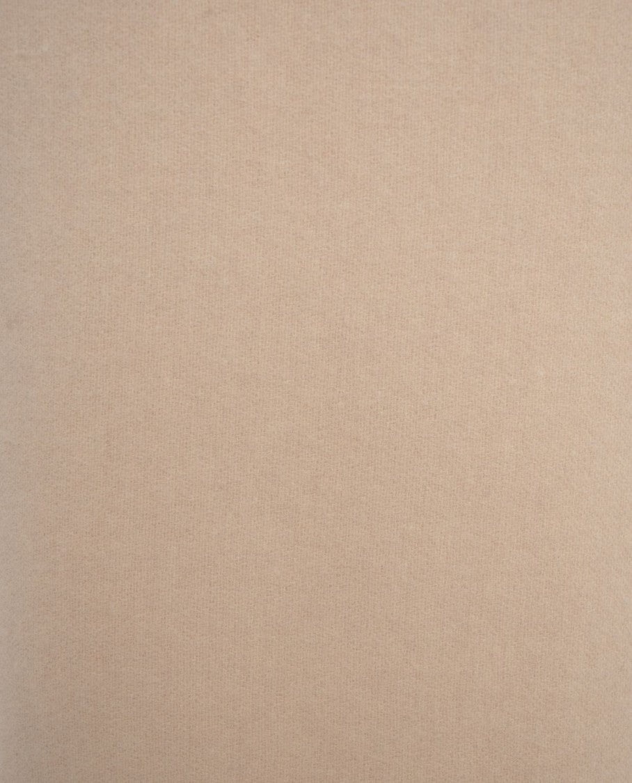 Herno Sleeveless Beige Gilet With Fringe Detailing And Nylon Inserts