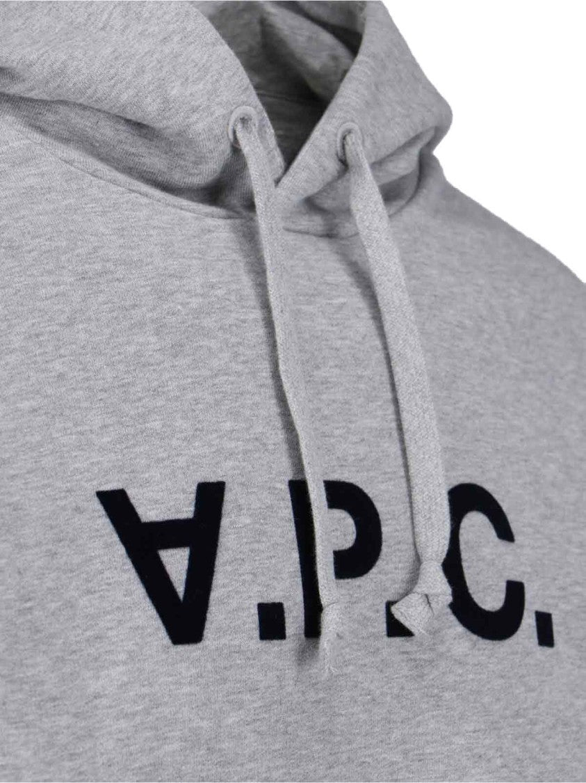A.P.C. Logo Hoodie – Grey