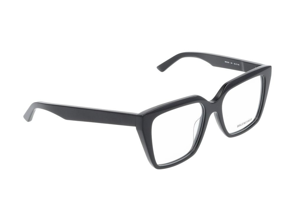 Balenciaga Eyeglasses Bb0130o 001 Black Black Transparent 53/17/145
