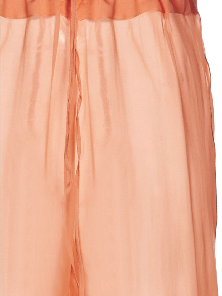 Oséree Feather Silk Pants