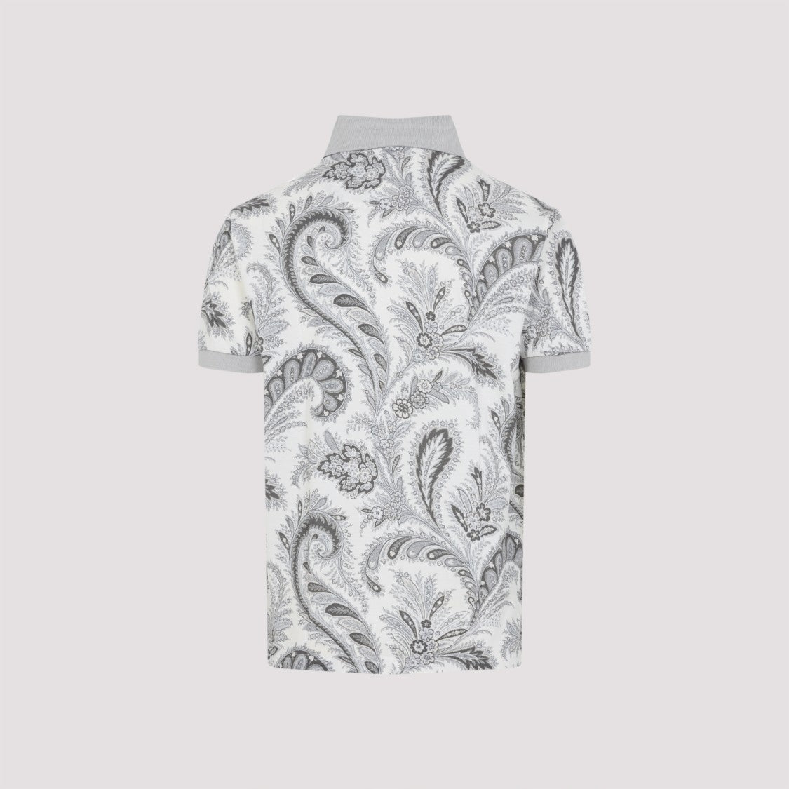 Etro Cotton Polo With Intricate Paisley Print