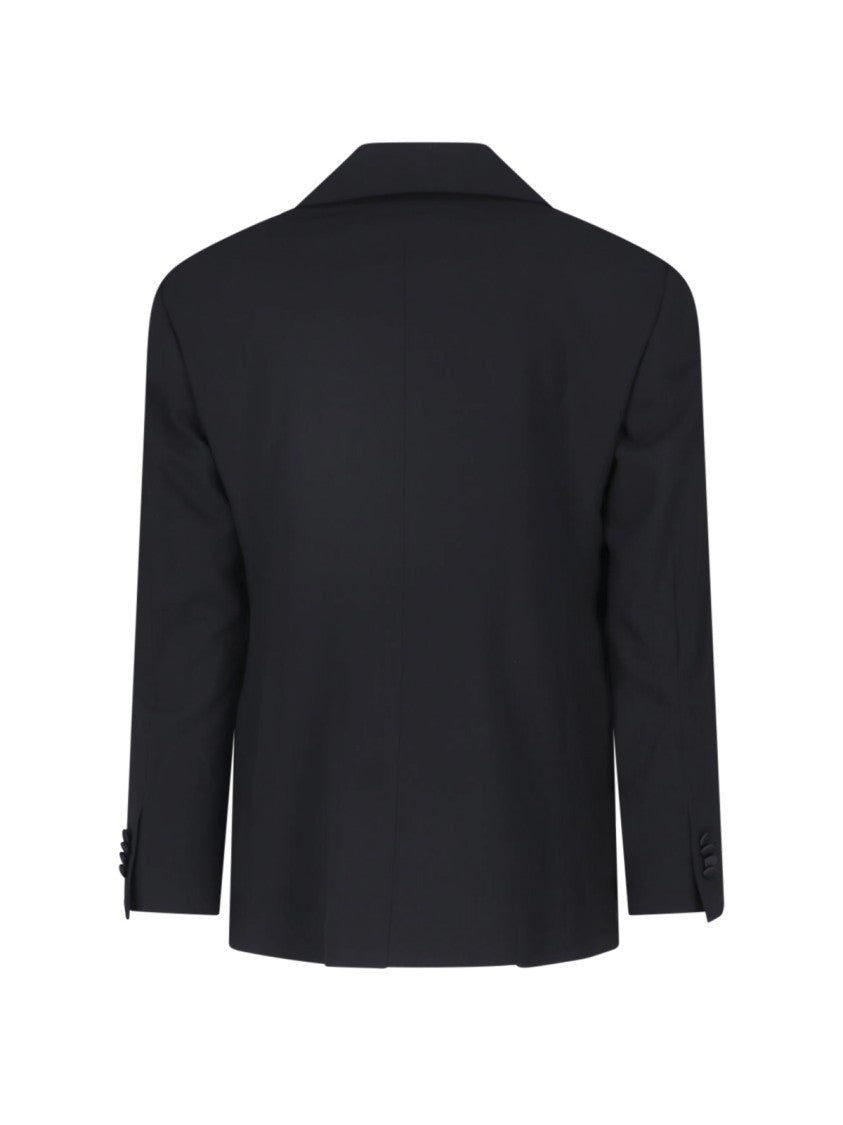 Giorgio Armani Soho Black Double-Breasted Virgin Wool Blazer