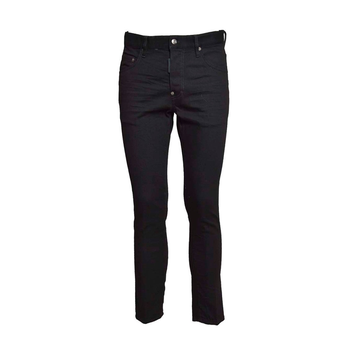 Dsquared2 Black Bull Skater Jeans In Black Denim
