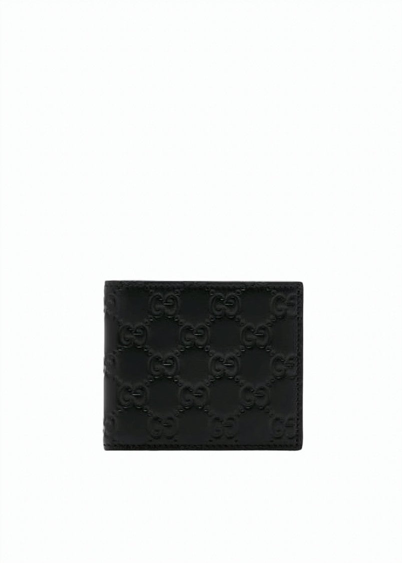 Gucci Compact Bifold Wallet With Embossed Double G Logo