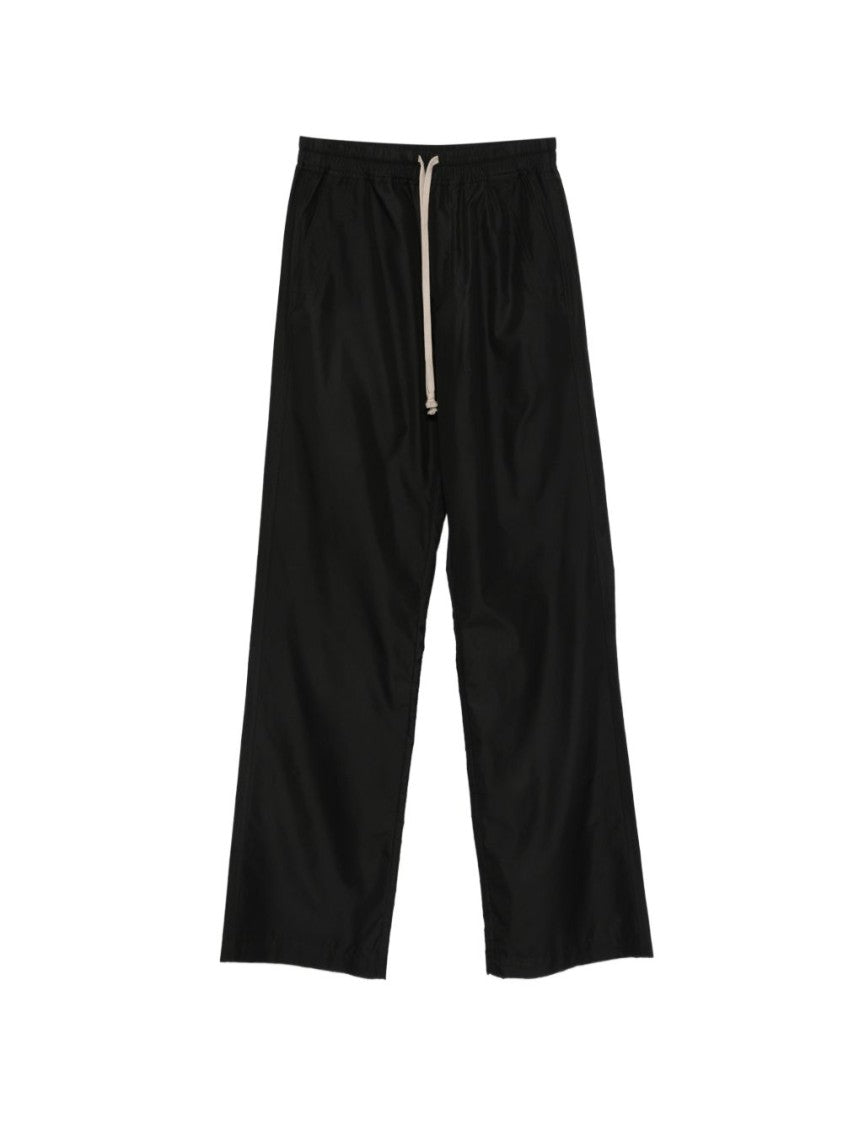 Rick Owens X Moncler Straight Leg Casual Pants With Drawstring And Flap Pockets