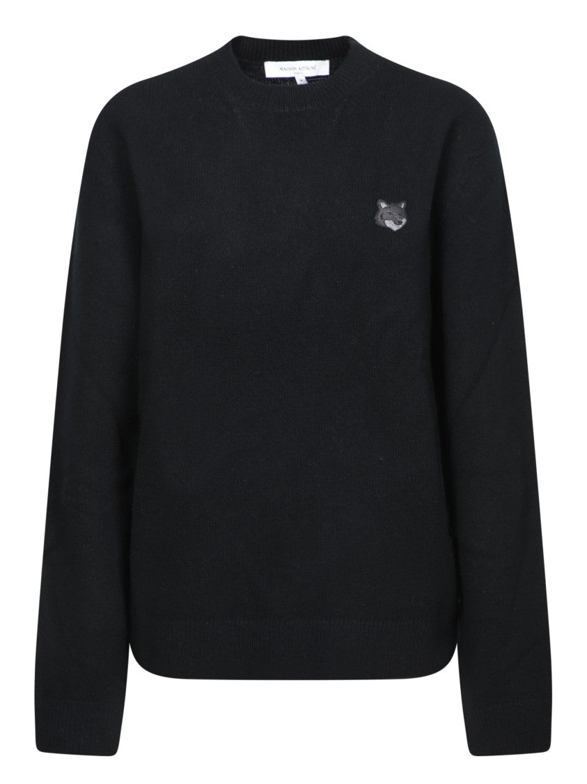 Maison Kitsuné Black Knitted Sweater