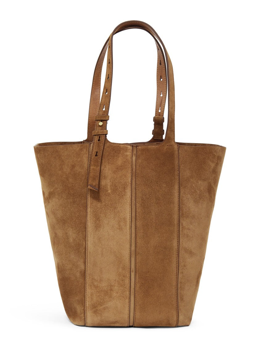 Golden Goose Fringed Palmellato Leather And Suede Handbag