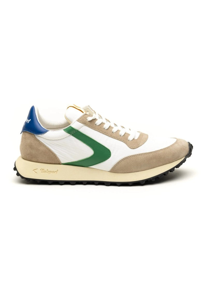 Valsport White Start Run Ripstop Suede Sneakers
