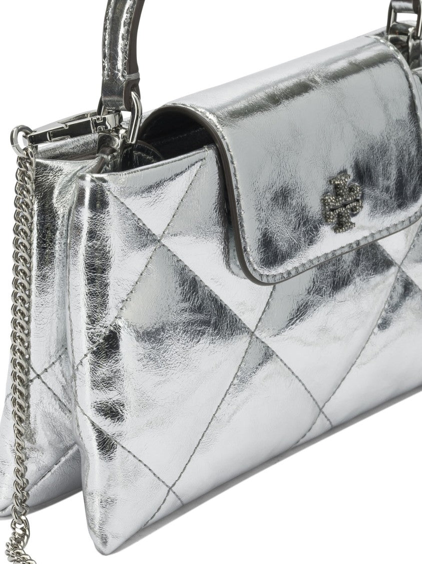 Tory Burch Quilted Metallic Leather Shoulder Bag