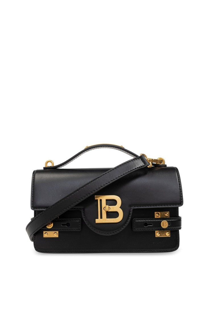 Balmain Structured Black Shoulder Bag