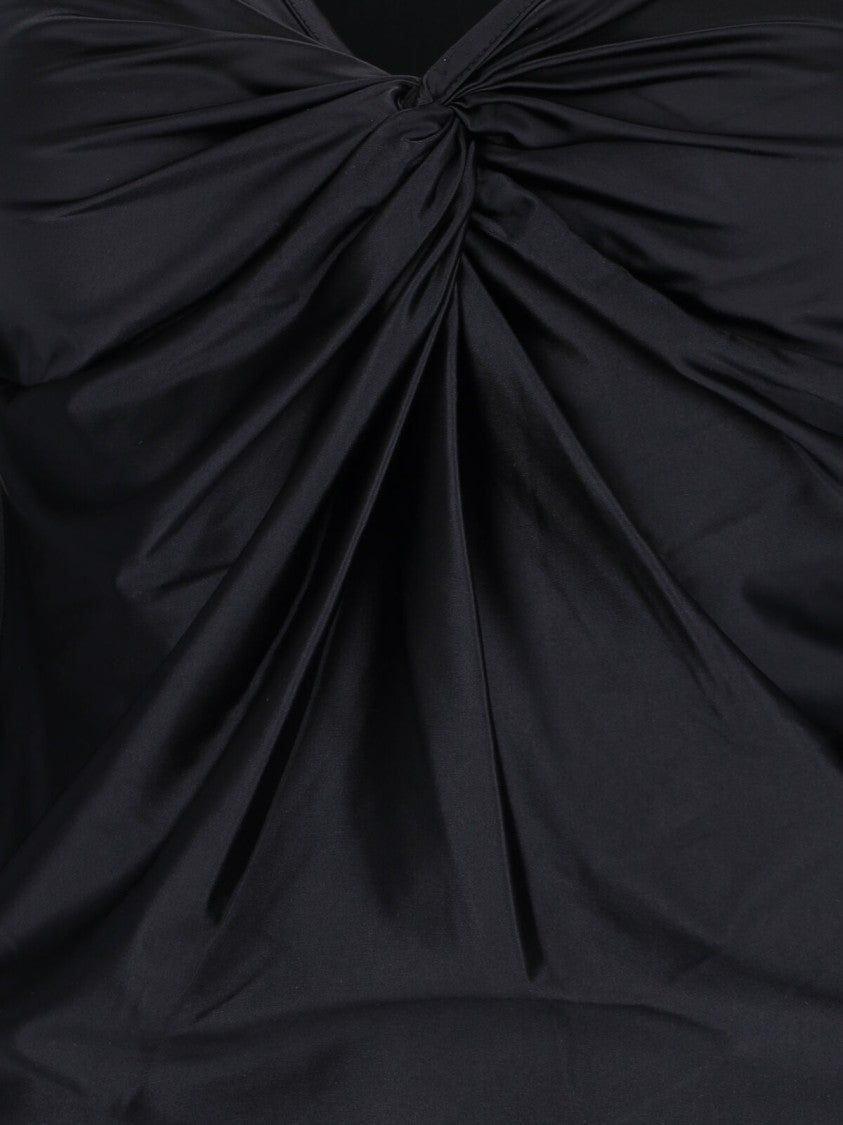 Diesel "T-Knot" Draped Top – Black