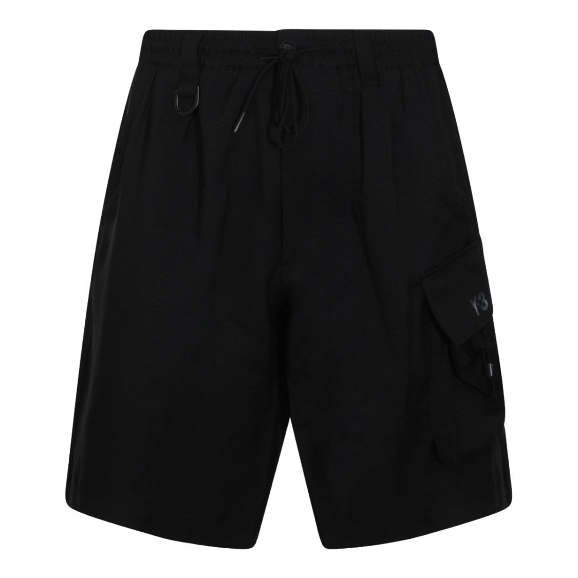 Y-3 Relaxed-Fit Black Shorts With Adjustable Waistband