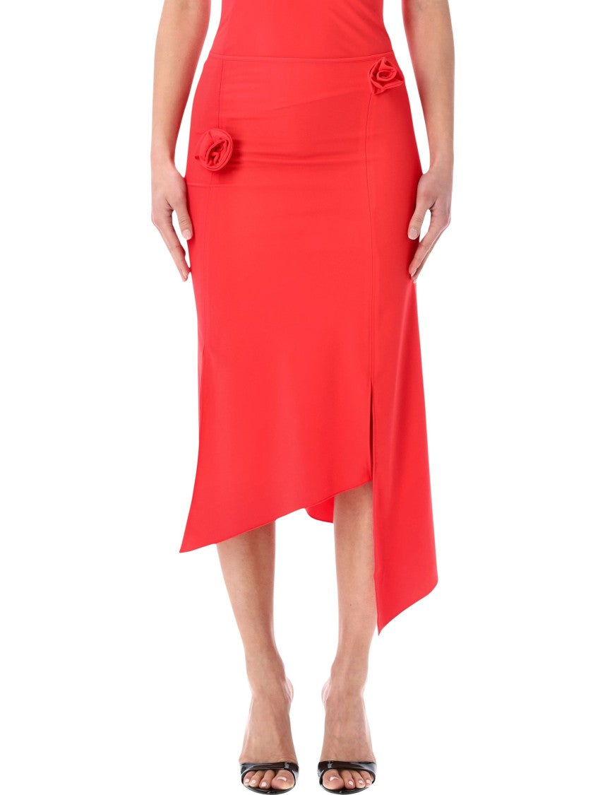 Coperni Flower Asymmetrical Technical Technical Skirt