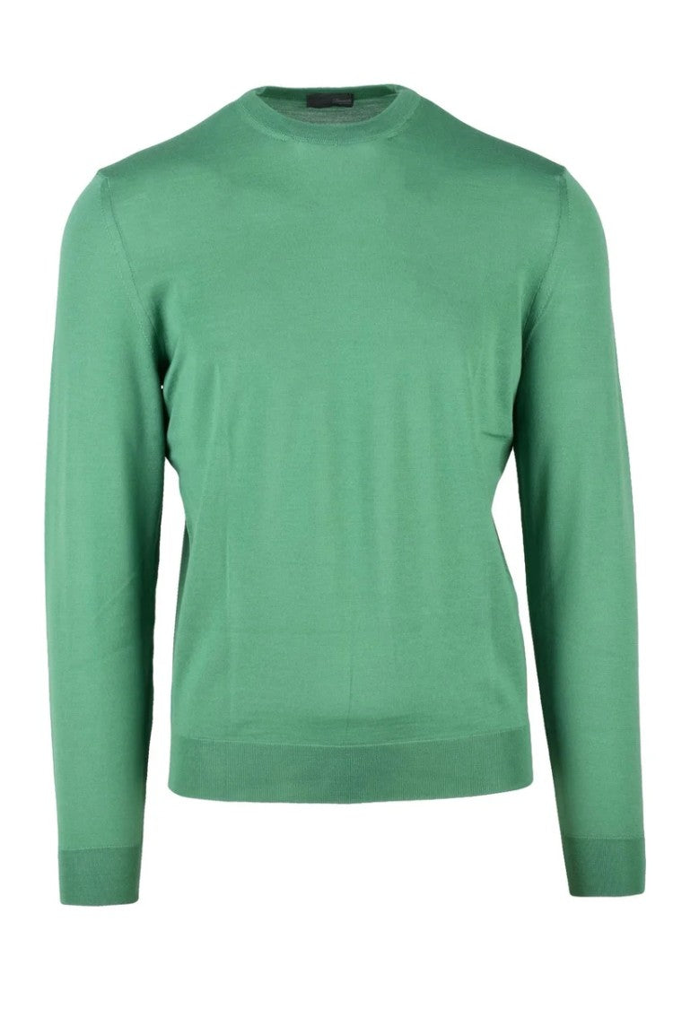 Drumohr Crew Neck Merino Wool Sweater - Mint Green