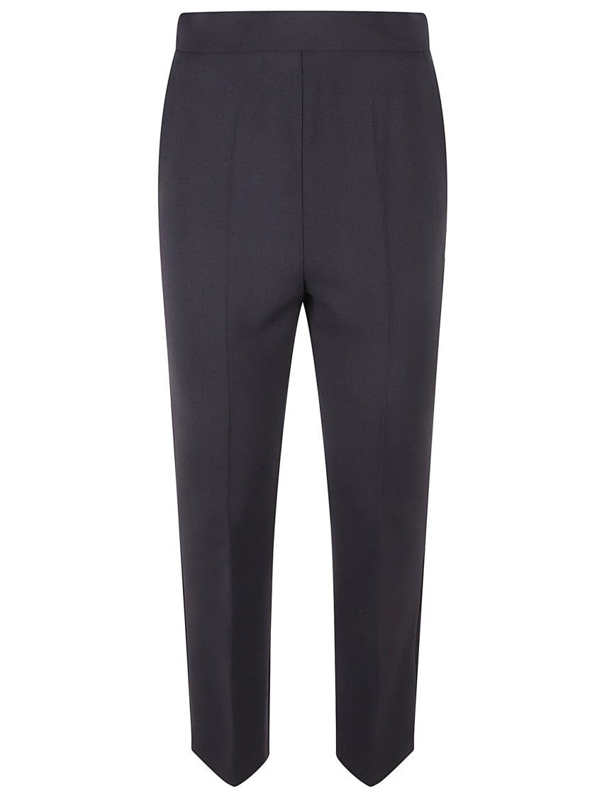 Max Mara Tailored Black Trousers With Structured Waistband