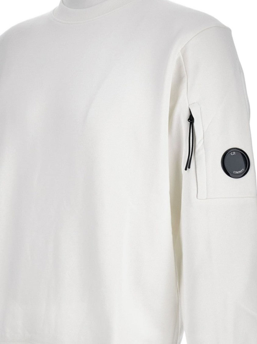 C.P. Company White Crewneck Sweatshirt