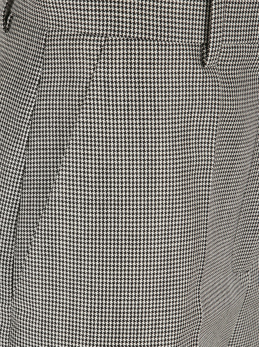 Valentino Garavani Dogtooth Check Trousers With Pleated Front