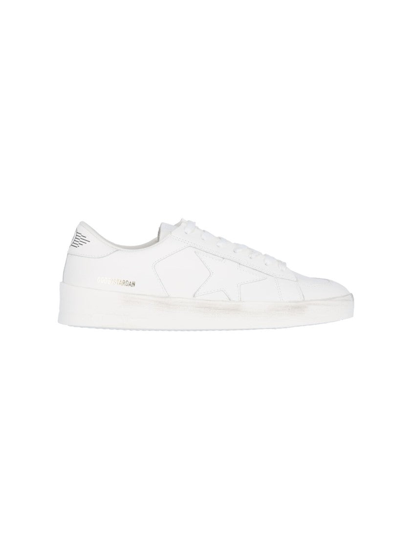 Golden Goose White Calf Leather  Low-Top Sneakers