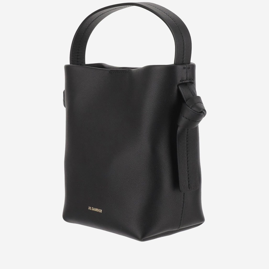 Jil Sander Mini Knot Leather Hobo Bag