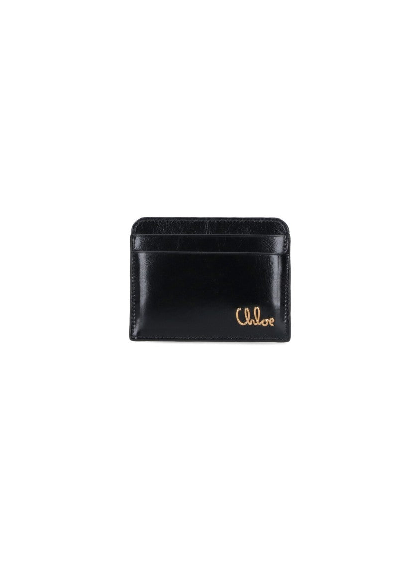 Chloé "Iconic" Card Holder – Black